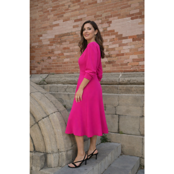 VESTIDO MIDI FIESTA TG 8517 DOLCEZZA - Imagen 3