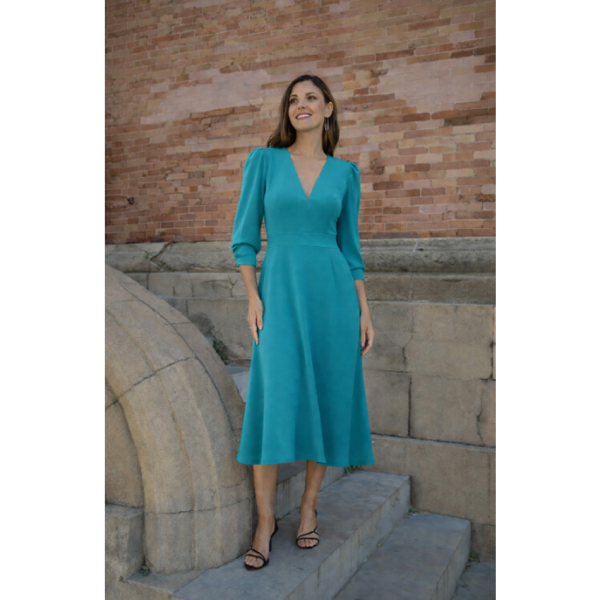 VESTIDO MIDI FIESTA TG 8517 DOLCEZZA - Imagen 2