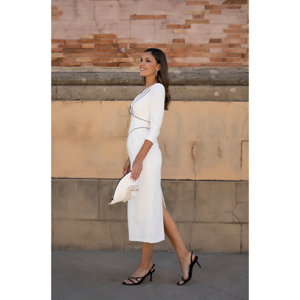 VESTIDO MIDI FIESTA 8530 DOLCEZZA - Imagen 3