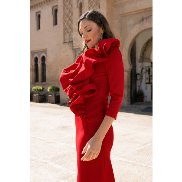VESTIDO MIDI FIESTA 8576 DOLCEZZA - Imagen 3