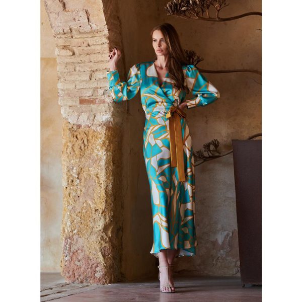 VESTIDO MIDI FIESTA T G 25507 NURIBEL