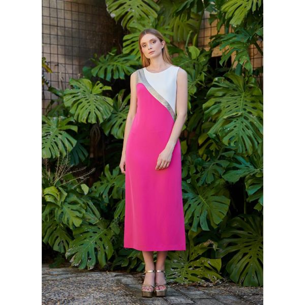 VESTIDO MIDI FIESTA T G 25578 NURIBEL