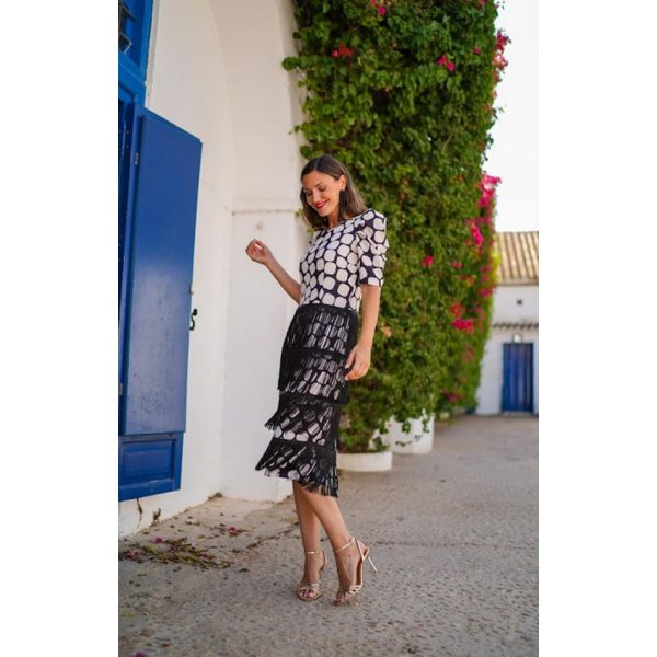 VESTIDO MIDI FIESTA T G 626-015 ICIAR&CANDELA