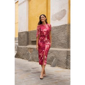 VESTIDO MIDI FIESTA T G 8529 DOLCEZZA