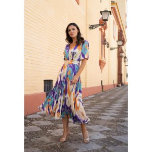 VESTIDO MIDI FIESTA TG 8502DOL DOLCEZZA