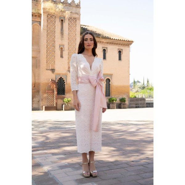 VESTIDO MIDI FIESTA TG 8579 DOLCEZZA