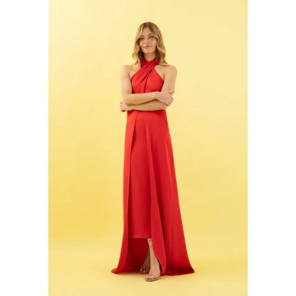 CONJUNTO TOP&FALDA ALNITAK-ROJO VICTORIA