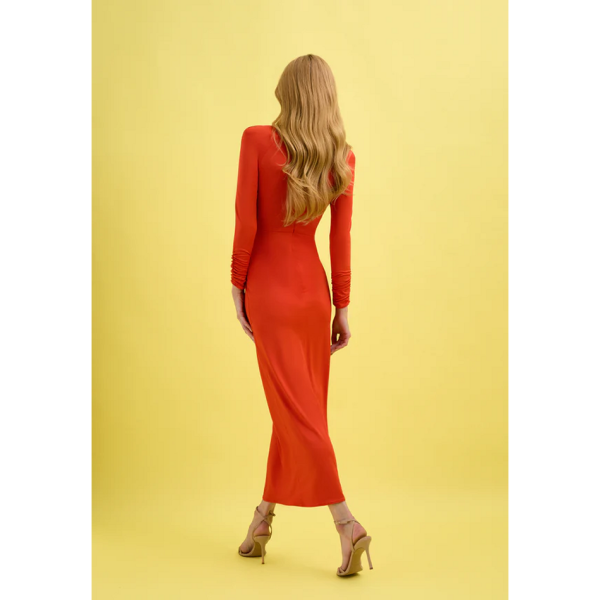 VESTIDOS MIDI LYRA-CORAL VICTORIA - Imagen 2
