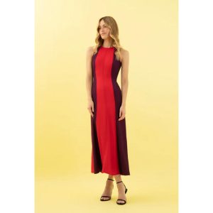 VESTIDO MIDI FIESTA SPICA-ROJO VICTORIA