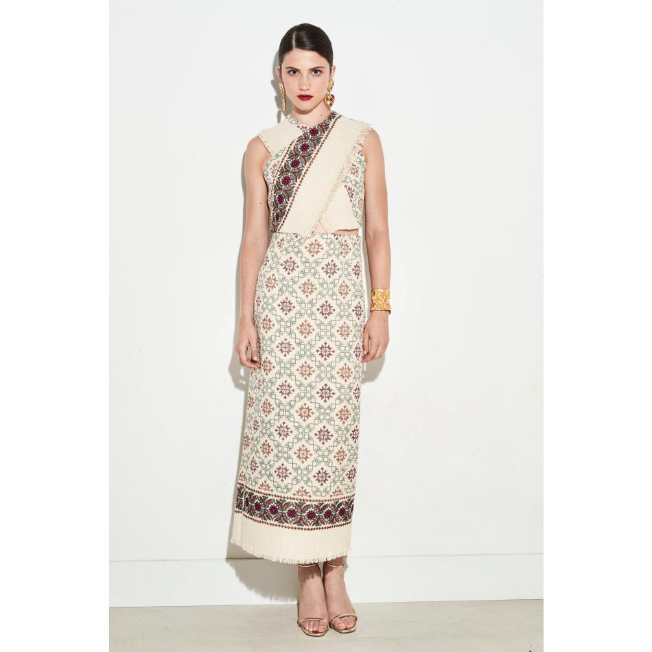 CAMISA PUNTO DE CRUZ CONJUNTO CA-RITA PANAMBI