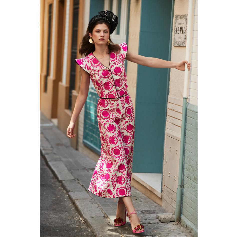 FALDA EVASÉ TEJIDO BROCADO CONJUNTO FA-BRO PANAMBI