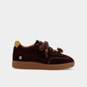 Sneakers de Piel Burdeos Mujer 10466P-M02 Noa Harmon