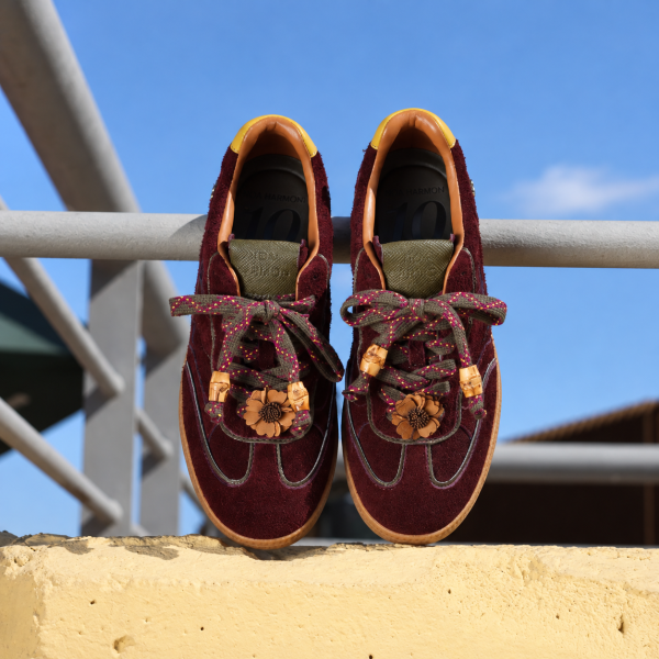 Sneakers de Piel Burdeos Mujer 10466P-M02 Noa Harmon - Imagen 4