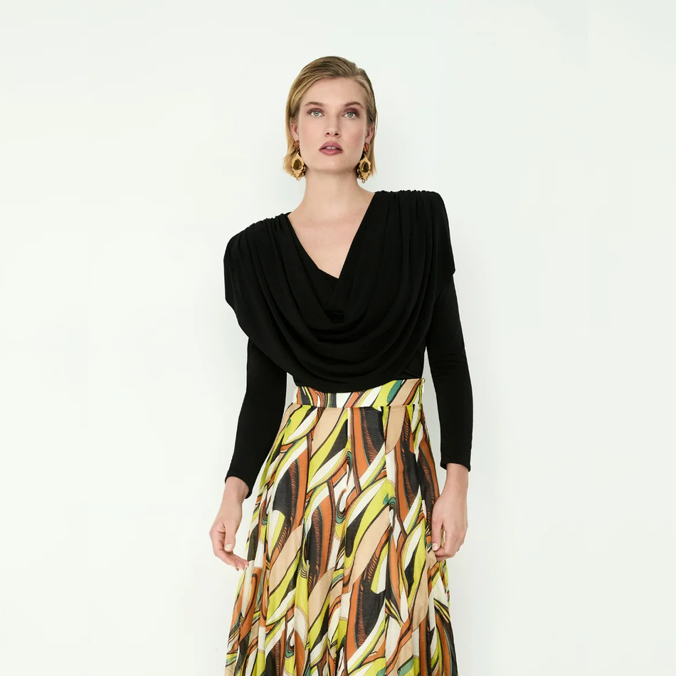 CAMISA ESCOTE DRAPEADO CA-BRAND PANAMBI