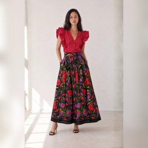 FALDA ESTAMPADO FLORES FA-SEIL PANAMBI