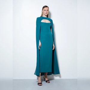Vestido Midi de Invitada Petróleo Velázquez Victoria