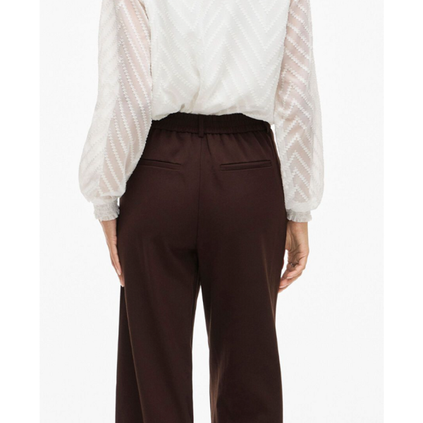 Pantalón Ancho Marrón VILA Mujer - Imagen 3