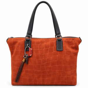 Bolso Shopper de Nobuk Efecto Cocodrilo Terracota Robert Pietri 1501