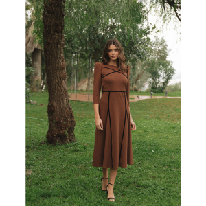 Vestido Midi Marrón Icíar & Candela 626-213