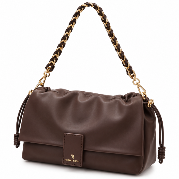 Bolso Robert Pietri 8105 en Burdeos y Marrón Chocolate