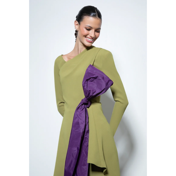 Conjunto de Invitada Verde Oliva Tiziano Victoria - Imagen 4