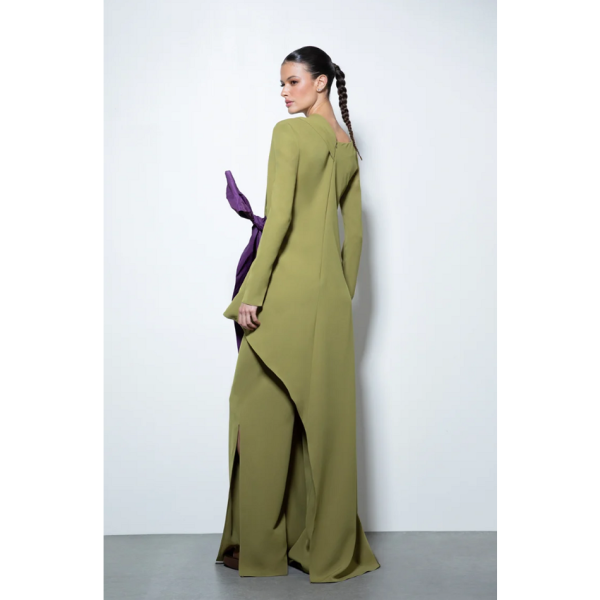Conjunto de Invitada Verde Oliva Tiziano Victoria - Imagen 3